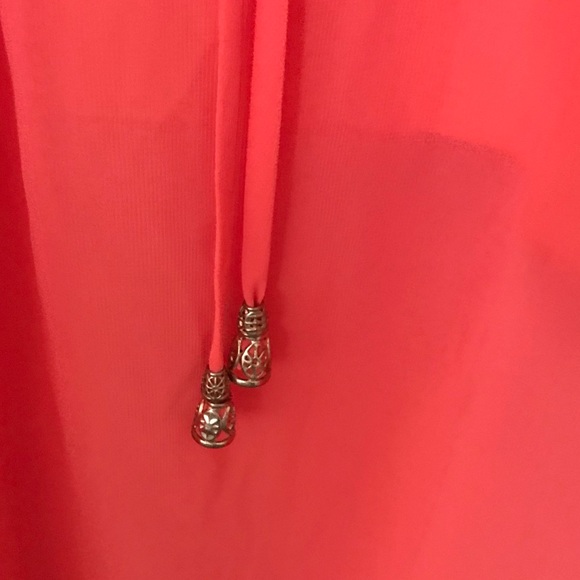 City Triangles off shoulder orangish dress Size M NWT - Picture 5 of 5